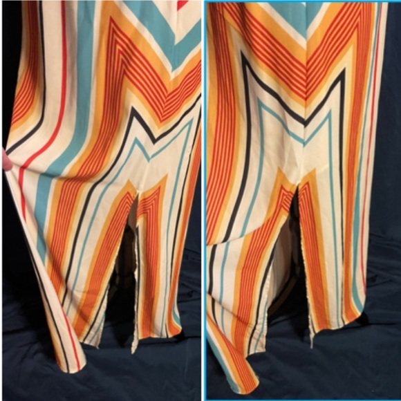 Flying Tomato multicolor halter back maxi dress sz small - Picture 4 of 7